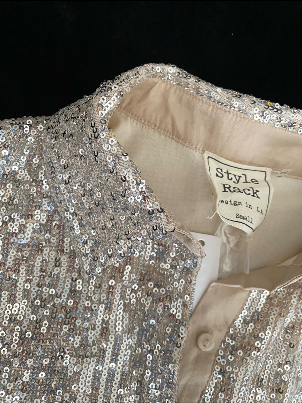 Style Rack Silver Sequin Mini Dress - Picture 3 of 10